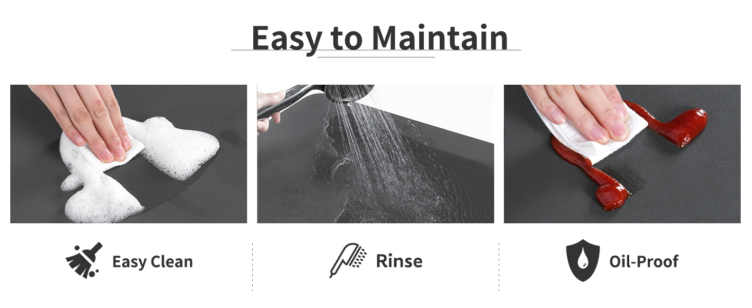 AMOAMI Coffee Mat - Hide Stain Rubber Backed Absorbent Dish Drying Mat for Kitchen Counter - Fits Under Coffee Maker or Machine