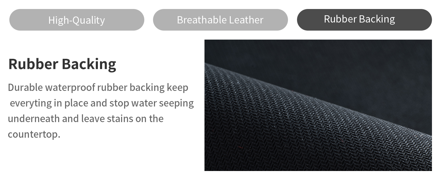 AMOAMI Dish Drying Mat for Kitchen Counter-Coffee Mat Bar Accessories, Hide Stain, Rubber Backed, Absorbent, Fit Under Coffee Maker, Espresso Machine, Pot, Dish Rack, 12