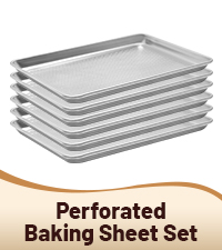 6 Pack Full Size Baking Sheet Pan Aluminum Commercial Pan for Oven Freezer Bakery Hotel Restaurant 26