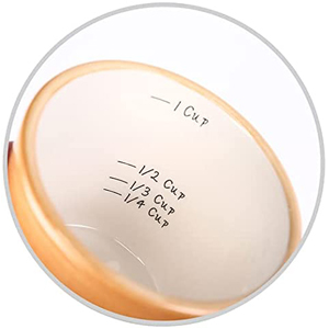 5 Pieces Measuring Spoons Set/Ceramics Spoons and Measuring Base Cup/for Dry and Liquid Ingredient, Cute Cactus Shape (Solid color base)