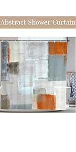 Modern Art Placemats Set of 4 Blue and Grey Abstract Painting Place Mats Washable Linen Placemat for Kitchen Dining Table Home Party Dinner Decor 18x12 Inches