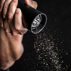 MANNKITCHEN Pepper Cannon - Professional Grade Heavy Duty High Output Pepper Mill