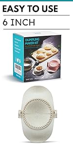 Empanadas Press Maker, Dumpling Maker Mold Set With Dough Cutter, Dumpling Mold Set (L/4