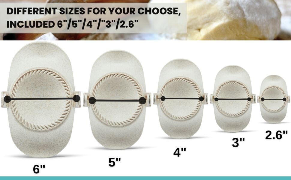 Empanadas Press Maker, Dumpling Maker Mold Set With Dough Cutter, Dumpling Mold Set (L/4