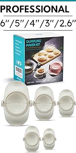 Empanadas Press Maker, Dumpling Maker Mold Set With Dough Cutter, Dumpling Mold Set (L/4