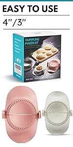 Empanadas Press Maker, Dumpling Maker Mold Set With Dough Cutter, Dumpling Mold Set (L/4