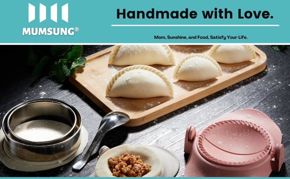 Empanadas Press Maker, Dumpling Maker Mold Set With Dough Cutter, Dumpling Mold Set (L/4