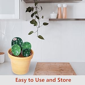 Cactus Measuring Spoons Set in Pot, Cute Ceramic Measuring Spoons and Cups, Kitchen Cacti Spoon with Holder, Baking Measuring Cups Ornaments Gift