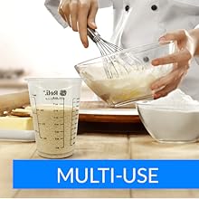 Reli. (120 Pcs) 8 oz Paint Mixing Cup/Resin Mixing | Disposable Measuring Cups | Clear Plastic Measure | Use for Paint, Epoxy Resin, Pigments