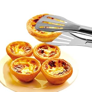 Serving Tong Kitchen Tongs,Buffet Tongs, Stainless Steel Food Tong Serving Tong,small tongs 6 Pack (7 Inch)