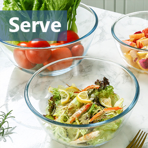 WhiteRhino Glass Mixing Bowls Glass Bowls with Lids Set(4.5QT,2.7QT, 1.1QT),Large Salad Bowls,glass mixing bowl Space-Saving Nesting Storage bowls for Cooking,Baking,Prepping,Dishwasher Safe