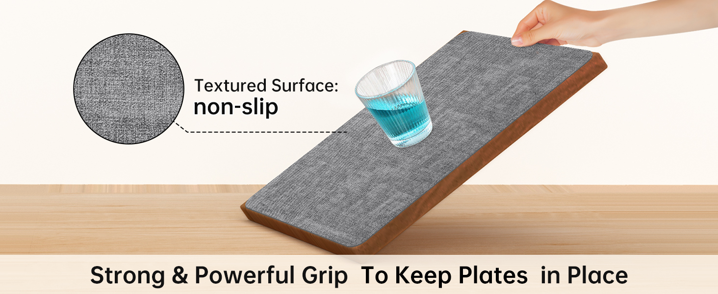 Maxpearl Faux Leather Placemats Set of 6 - Waterproof - Wipe Clean - Heat Resistant - Anti Slip Dining Table Place Mats, Suitable for Indoor & Outdoor Use, 17’’×12’’, Grey