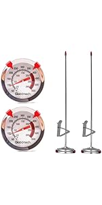 Kitchen Food-Cooking Meat Coffee Thermometer – Pocket Espresso Thermometer for Milk Foam Frothing Chocolate Water Temperature Stainless Steel 1