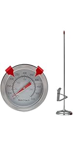 Kitchen Food-Cooking Meat Coffee Thermometer – Pocket Espresso Thermometer for Milk Foam Frothing Chocolate Water Temperature Stainless Steel 1