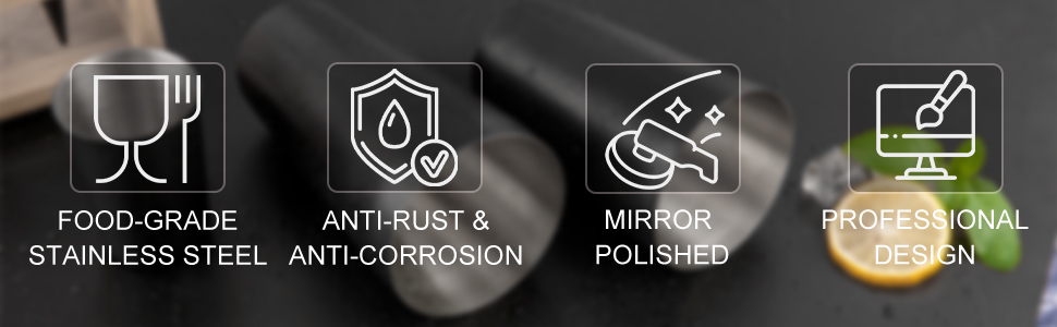 11Pcs-Cocktail Shaker Set Stainless Steel Bartending Kit 25oz Boston Shaker Bar Set Cocktail Mix Drink Making Kit Professional Bar and Home Drink Bar Tools for Bartender(Matte Black)