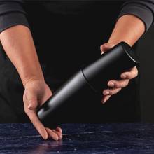 11Pcs-Cocktail Shaker Set Stainless Steel Bartending Kit 25oz Boston Shaker Bar Set Cocktail Mix Drink Making Kit Professional Bar and Home Drink Bar Tools for Bartender(Matte Black)