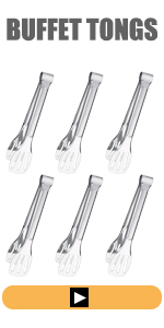 6PCS Mini Serving Tongs, 4Inch Rose Stainless Steel Sugar Cube Tongs, Sliver Small Ice Tong for Tea and Coffee Party, Appetizers, Desserts by Sunenlyst (6PCS Silver)