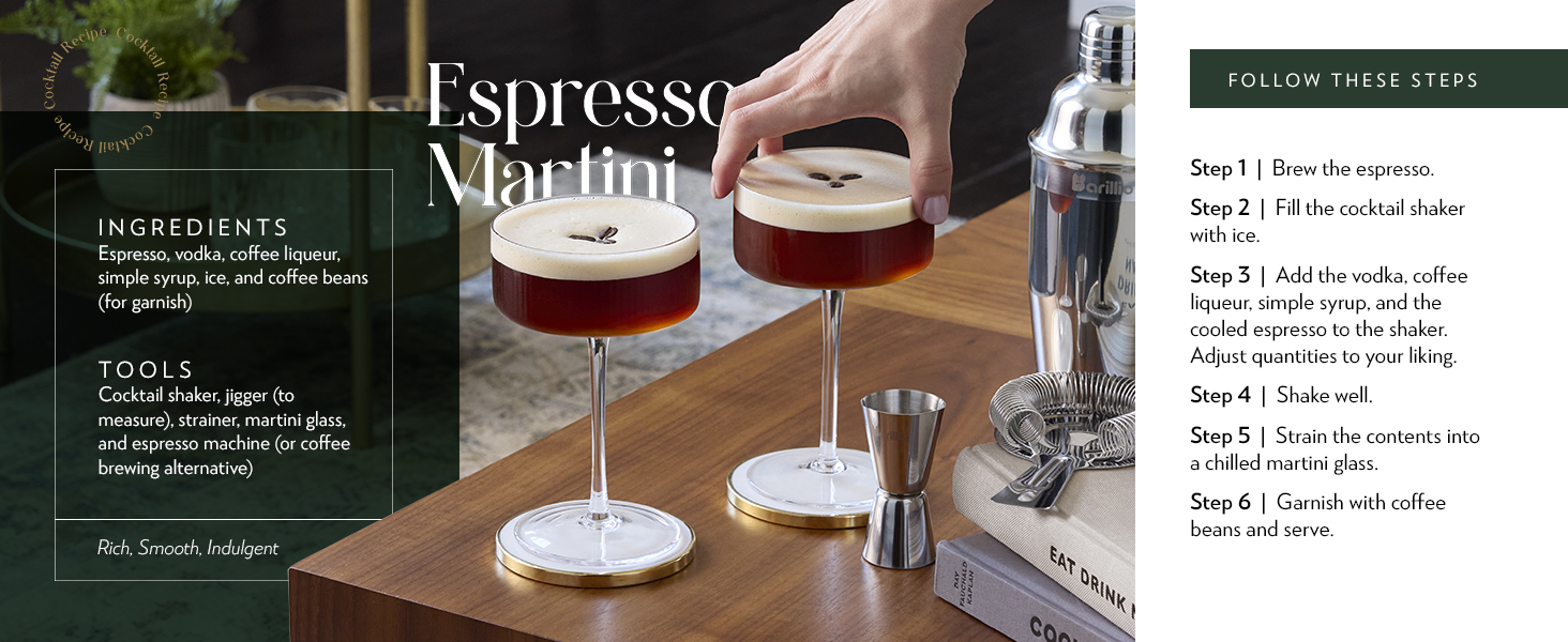 Barillio Elite Mixology Bartender Kit with Stand - Cocktail Shaker Set with Bamboo Stand, Boston Drink Shaker, Mojito Muddler, and Drink Mixer Spoon - 9-Piece Bar Tools Set - Bar Accessories for Home