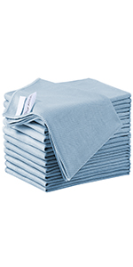 Microfiber Kitchen Towels and Dishcloths Set, 26 X 18 Inch and 12 X 12 Inch, Set of 12 Bulk Lint Free Dish Towels for Drying Dishes, Grey