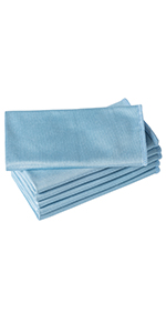 Microfiber Kitchen Towels and Dishcloths Set, 26 X 18 Inch and 12 X 12 Inch, Set of 12 Bulk Lint Free Dish Towels for Drying Dishes, Grey