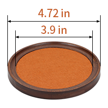 MinBoo Bamboo Coasters for Coffee Table Set of 6 Coasters for Drinks Absorbent with Holder Coffee Table Decor for Tabletop Protection Gifts for House Warming New Home & Wedding (Dark Brown 6Pcs)