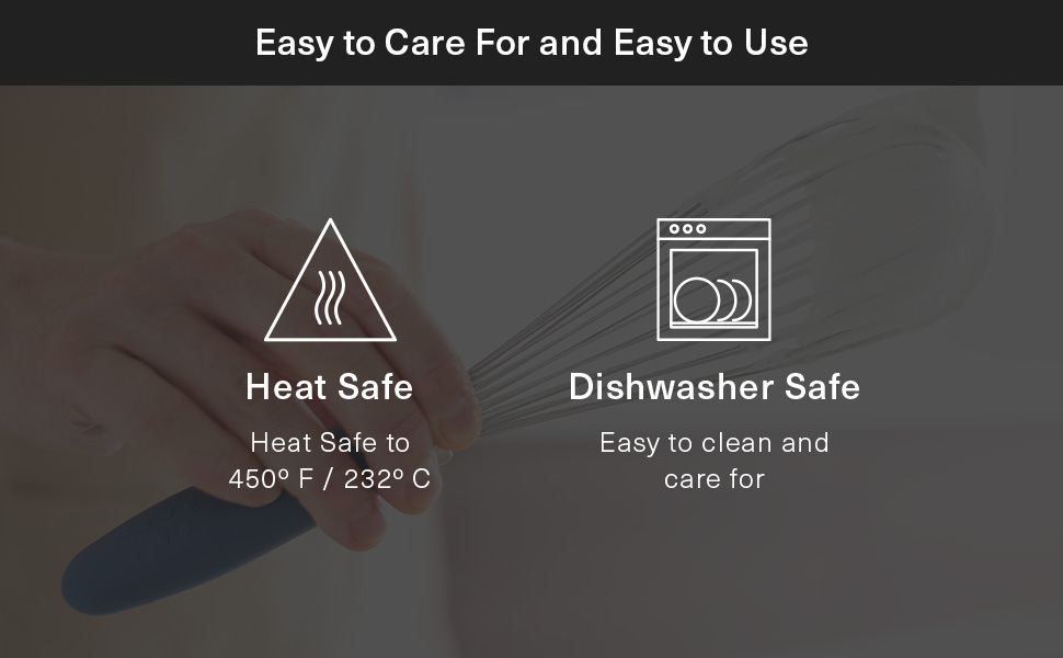 Misen Stainless Steel Balloon Whisk - Dishwasher Safe - Ergonomic Silicone Grip, Versatile Cooking Whisk for Eggs, Durable Construction - Professional-Grade Kitchen Tool - Blue