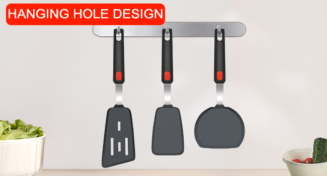 Silicone Spatula Turner Set of 3, Beijiyi 600°F Heat Resistant Cooking Spatulas for Nonstick Cookware, Large Flexible Kitchen Utensils BPA Free Rubber Spatula Set for Egg, Pancake, Fish, Burger