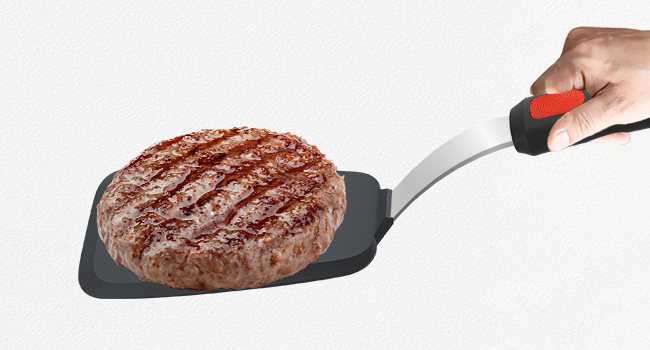 Silicone Spatula Turner Set of 3, Beijiyi 600°F Heat Resistant Cooking Spatulas for Nonstick Cookware, Large Flexible Kitchen Utensils BPA Free Rubber Spatula Set for Egg, Pancake, Fish, Burger