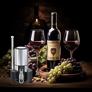 Electric Wine Aerator, CorporateGiftPro Electric Wine Decanter, Wine Dispenser, Wine Pourer, Wine Accessories Sprout Pourer and Wine Gifts for Wine Lovers