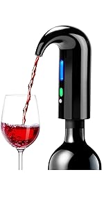 Electric Wine Aerator, CorporateGiftPro Electric Wine Decanter, Wine Dispenser, Wine Pourer, Wine Accessories Sprout Pourer and Wine Gifts for Wine Lovers
