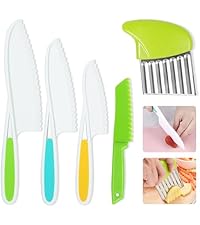 Crinkle Cutter Stainless Steel Potato Slicer Heavy Duty Wavy Crinkle Cutting Chopping Tools with Wooden Handle for Carrot Veggies (1, Black)