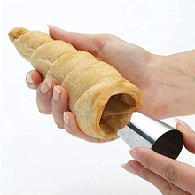 RoseFlower 30pcs Non-Stick Cream Horn Cones Tubes Stainless Steel Conical Croissant Pastry Baking Moulds Set, Cannoli Form Roll Mold Corner Shaper for Christmas Anniversary and Daily Use #1