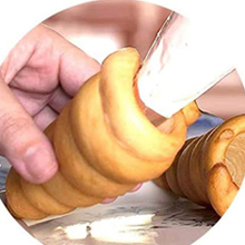 RoseFlower 30pcs Non-Stick Cream Horn Cones Tubes Stainless Steel Conical Croissant Pastry Baking Moulds Set, Cannoli Form Roll Mold Corner Shaper for Christmas Anniversary and Daily Use #1