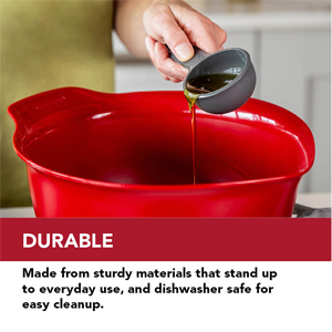 KitchenAid Universal Easy To Read Measuring Cup and Spoon Set with Soft Grip Handle for Maximum Control, Hang Hole and Nesting For Easy Storage, Dishwasher Safe, 9 Piece, Pistachio