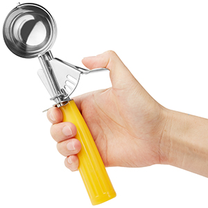 Ice Cream Scoop Set, 3 PCS Cookie Scoops, Disher, Muffin Scoops, Cupcake Scoop - #16 (2.7 oz), #20 (2 oz), #30 (1.25 oz), For Cookie, Ice Cream, Muffin, Side Dish, Mashed Potatoes