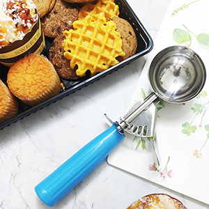 Ice Cream Scoop Set, 3 PCS Cookie Scoops, Disher, Muffin Scoops, Cupcake Scoop - #16 (2.7 oz), #20 (2 oz), #30 (1.25 oz), For Cookie, Ice Cream, Muffin, Side Dish, Mashed Potatoes