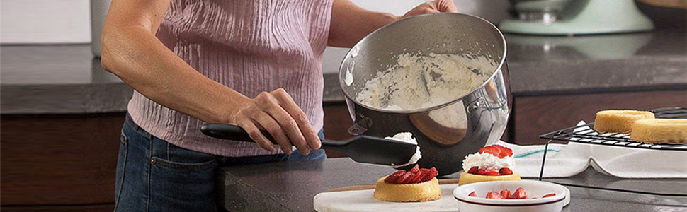 Silicone Spatula Set, Rubber Spoon Spatula for Baking, Heat Resistant Cooking Utensil, Flexible Silicone Spoon Baking Mixing Tool Cooking Gadget (4-Piece)