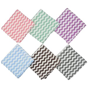 Microfiber Cleaning Cloth Lint Free Cleaning Rags, 10 Pack Fast Drying Dish Rags for Cleaning, Super Absorbent Kitchen Dish Cloths for Wash Dishes,12 in x 12 in, Mix Color