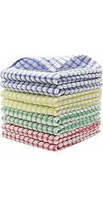 Microfiber Cleaning Cloth Lint Free Cleaning Rags, 10 Pack Fast Drying Dish Rags for Cleaning, Super Absorbent Kitchen Dish Cloths for Wash Dishes,12 in x 12 in, Mix Color