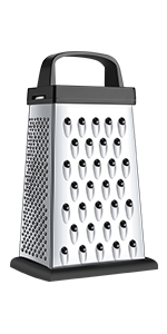 Kaishun Cheese Grater, Box Grater for Cheese Stainless steel Vegetable Slicer Food Shredder 4-sided Convenience for kitchen