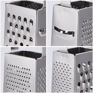 Kaishun Cheese Grater, Box Grater for Cheese Stainless steel Vegetable Slicer Food Shredder 4-sided Convenience for kitchen