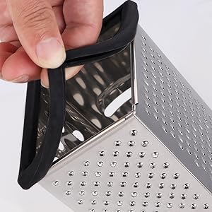Kaishun Cheese Grater, Box Grater for Cheese Stainless steel Vegetable Slicer Food Shredder 4-sided Convenience for kitchen