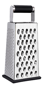 Kaishun Cheese Grater, Box Grater for Cheese Stainless steel Vegetable Slicer Food Shredder 4-sided Convenience for kitchen