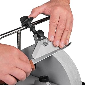 Tormek KJ-140 Wide Centering Knife Jig. For long, flexible knives. The Knife Jig that Turns Your Tormek Sharpening System T-8, T-7, T-4, T-3, etc. into a Professional Knife Sharpener.