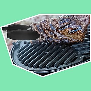 HST Tongs for Cooking with Silicone Tips(3 Pack), Non Stick Kitchen Tongs with Silicone Tip for Cooking BBQ Baking (9