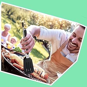 HST Tongs for Cooking with Silicone Tips(3 Pack), Non Stick Kitchen Tongs with Silicone Tip for Cooking BBQ Baking (9