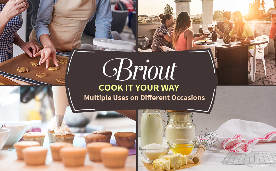 Cooling Rack for Baking 2-Pack, 16x10 Inches Baking Rack, Thick Wire Cookie Rack for Cooking, Roasting, Grilling, Drying, Oven Safe, Fits Half Sheet Pan, Silver