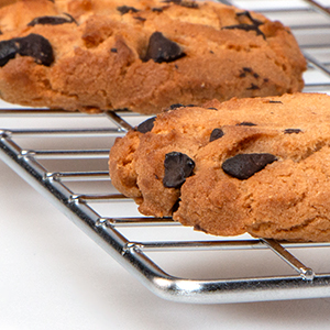 Cooling Rack for Baking 2-Pack, 16x10 Inches Baking Rack, Thick Wire Cookie Rack for Cooking, Roasting, Grilling, Drying, Oven Safe, Fits Half Sheet Pan, Silver