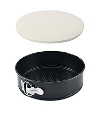 Tellshun 9 Inch Springform Pan Tin with 50pcs Parchment Paper Cheesecakes Baking Mold Round Leakproof Nonstick Removable Bottom Bakeware for Pie Cake Pizza and Quiches