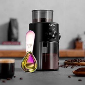 Stainless steel coffee scoop 2-piece set (1 tbsp, 2 tbsp) durable Tablespoon, ergonomic measuring spoon, Suitable for small and large jars，short-handled spoon (colored)